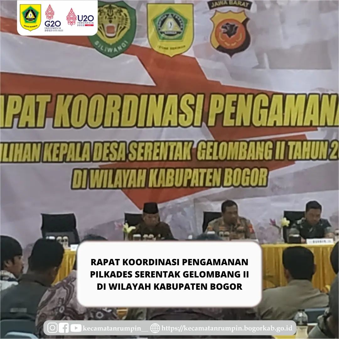 Rapat Koordinasi Pengamanan Pilkades Serentak Gelombang II Di Wilayah Kabupaten Bogor