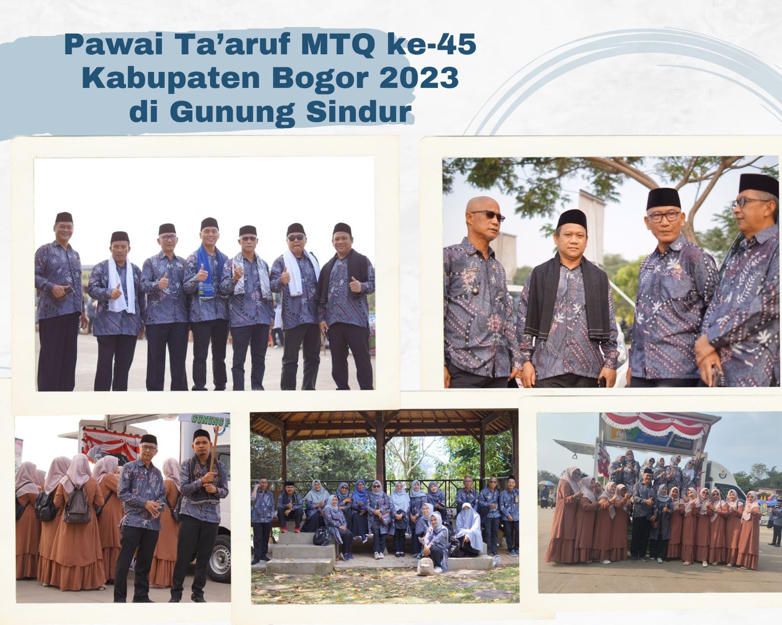 Pawai Ta'aruf MTQ KE-45 Kabupaten Bogor 2023 di Gunung Sindur