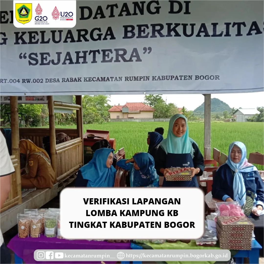 Verifikasi Lapangan Lomba Kampung KB Tingkat Kabupaten Bogor