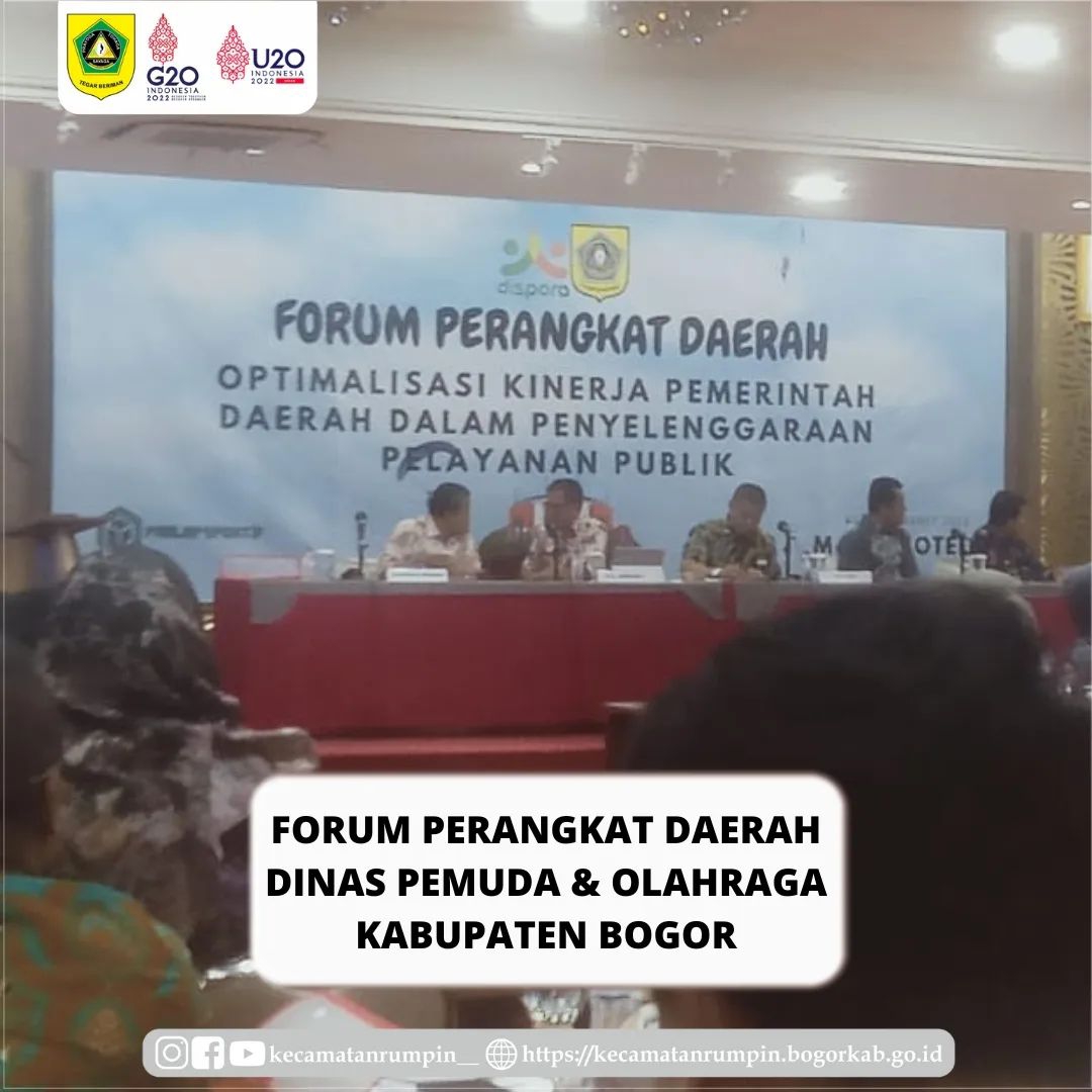 Forum Perangkat Daerah Dinas Pemuda & Olahraga Kabupaten Bogor