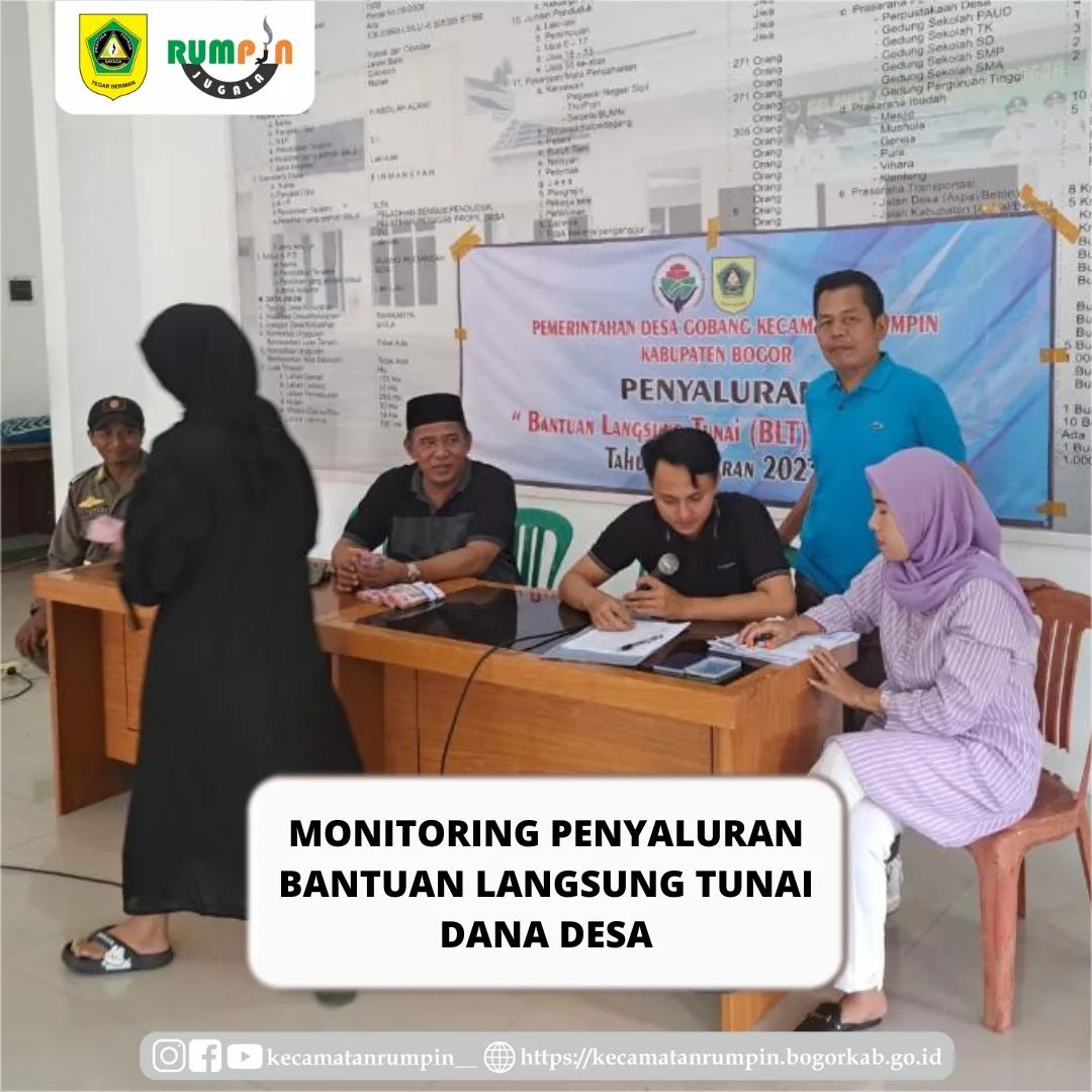 Monitoring Penyaluran Bantuan Langsung Tunai Dana Desa